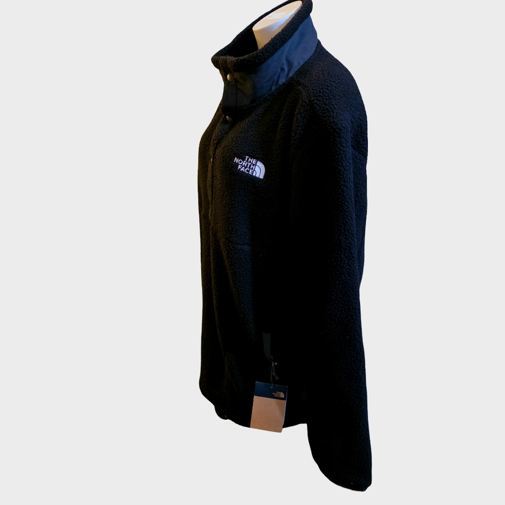 North Face Men's Black Parkview Fleece Pullover – Size L NEW